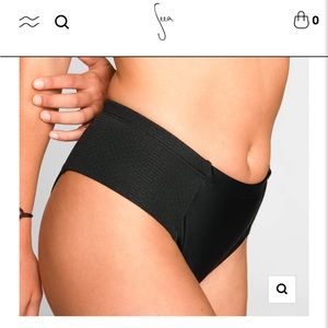 NWT Seea Jalama Bikini Bottom - Jet